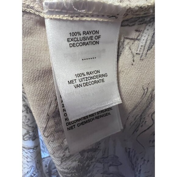 Harley Davidson Motorcycles Retro Floral Beige Hawaiian Button Front Shirt XL - Picture 8 of 8